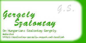 gergely szalontay business card